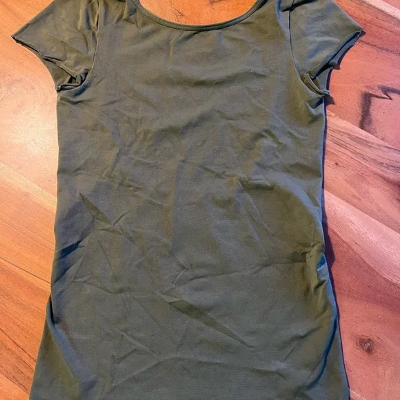 Free People scoop back baby tee in green - Picture 3 of 4